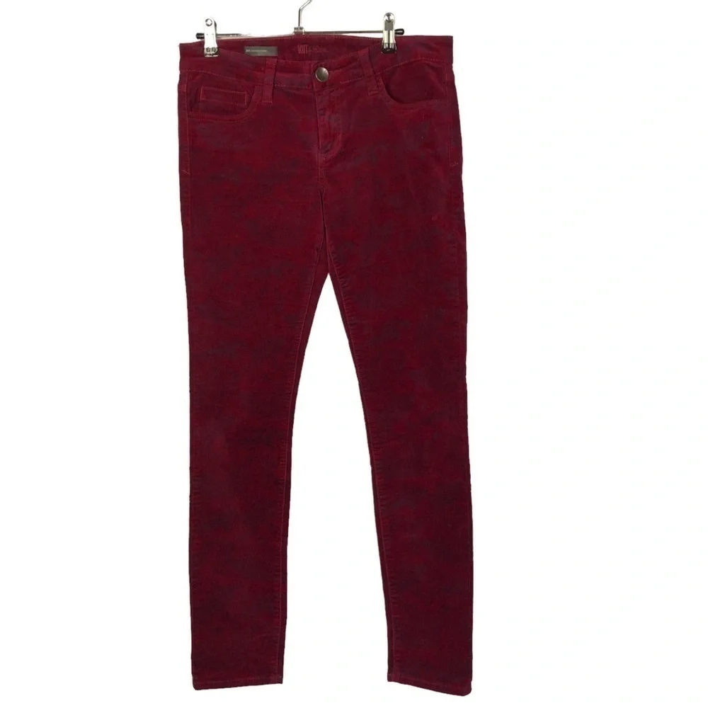 Kut from the Kloth Mia Toothpick Skinny Red Velvet Skinny Jeans 6‎